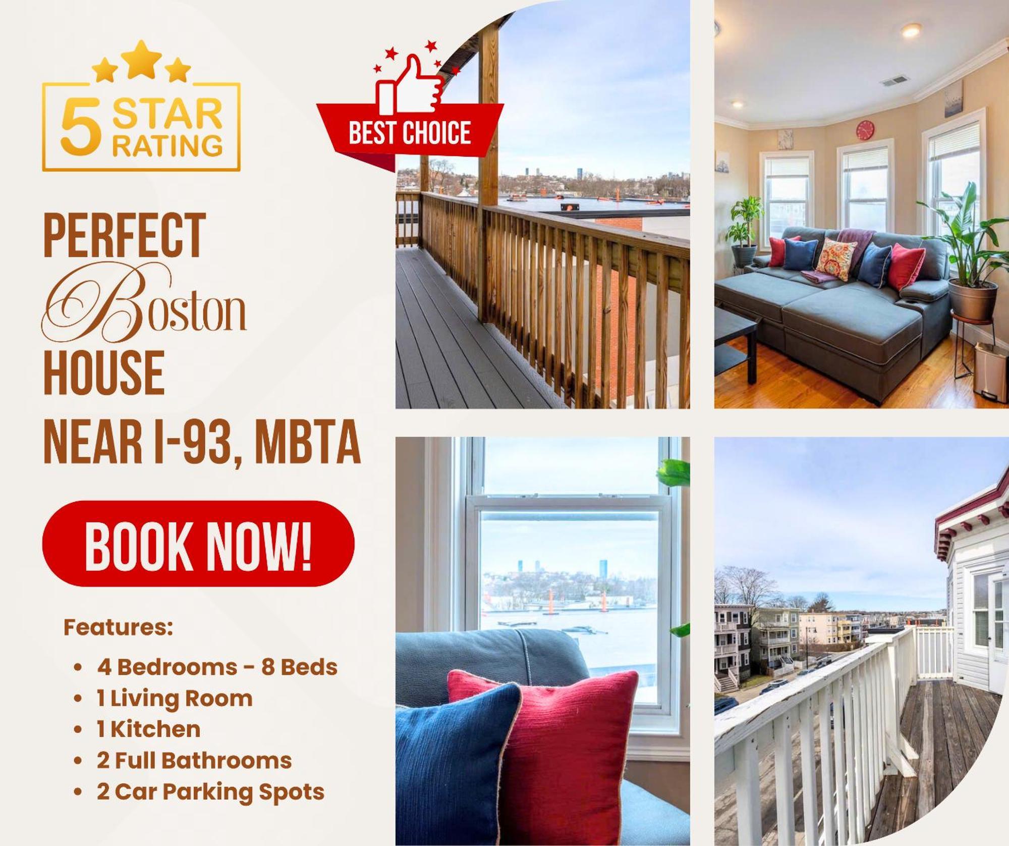90 - 4Br Dorchester - Sleek Apt Near Marina Bay 보스톤 외부 사진